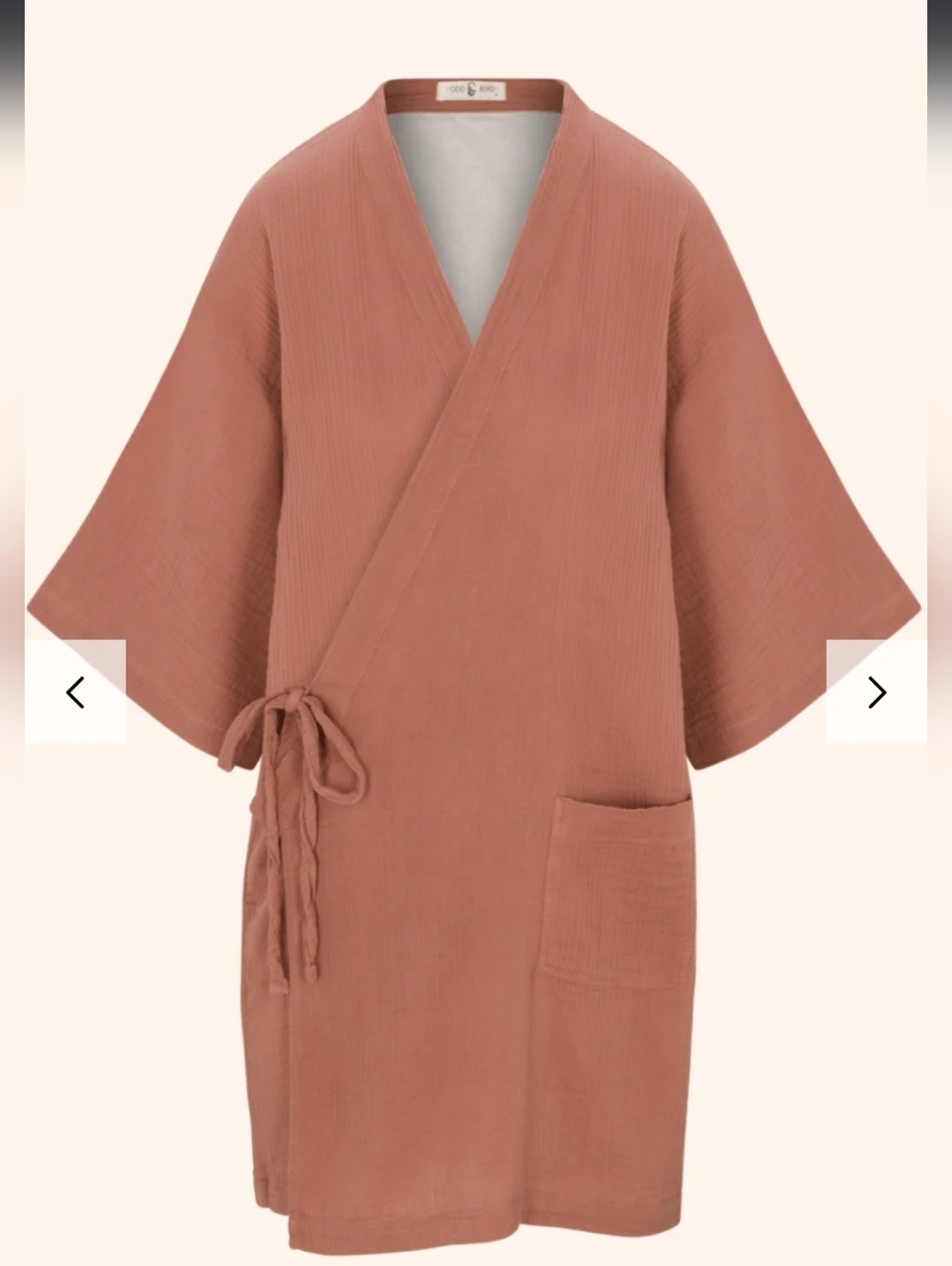 Oddbird Selin Dress 100% Lightweight Turkish Cotton Gauze Canyon Rose Small